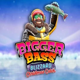 Bigger Bass Blizzard Christmas Catch slot logo by Pragmatic Play at Oscar Spin Casino